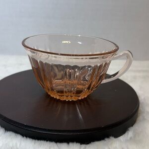 1930’s Anchor Hocking pink depression teacup